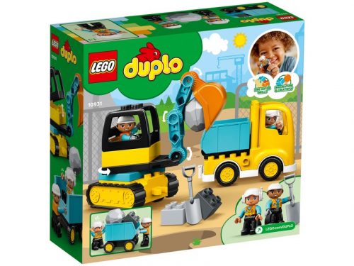 LEGO DUPLO TOWN Teherautó és lánctalpas exkavátor