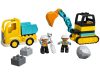 LEGO DUPLO TOWN Teherautó és lánctalpas exkavátor