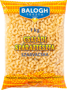 Balogh családi tojásnélküli száraztészta - Kis szarvacska 1kg