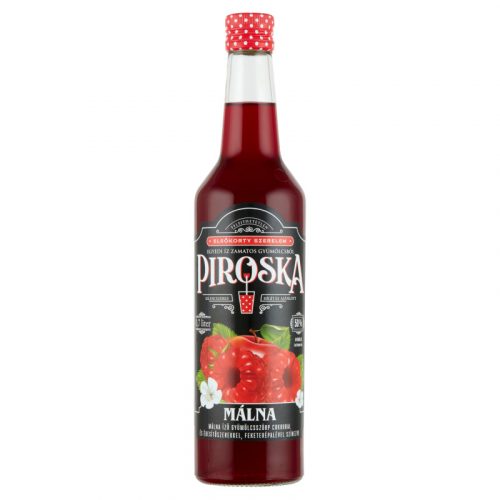 Piroskaszörp 0,7 l málna, édesítőszerrel