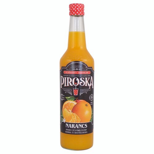 Piroska szörp 0,7 l narancs, édesítőszerrel